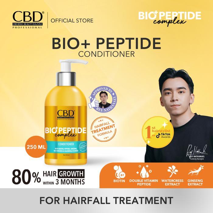 Shampoo Rambut CBD Bio+Peptide Complex 250ml - Mencegah Kerontokan dan Menutrisi Rambut