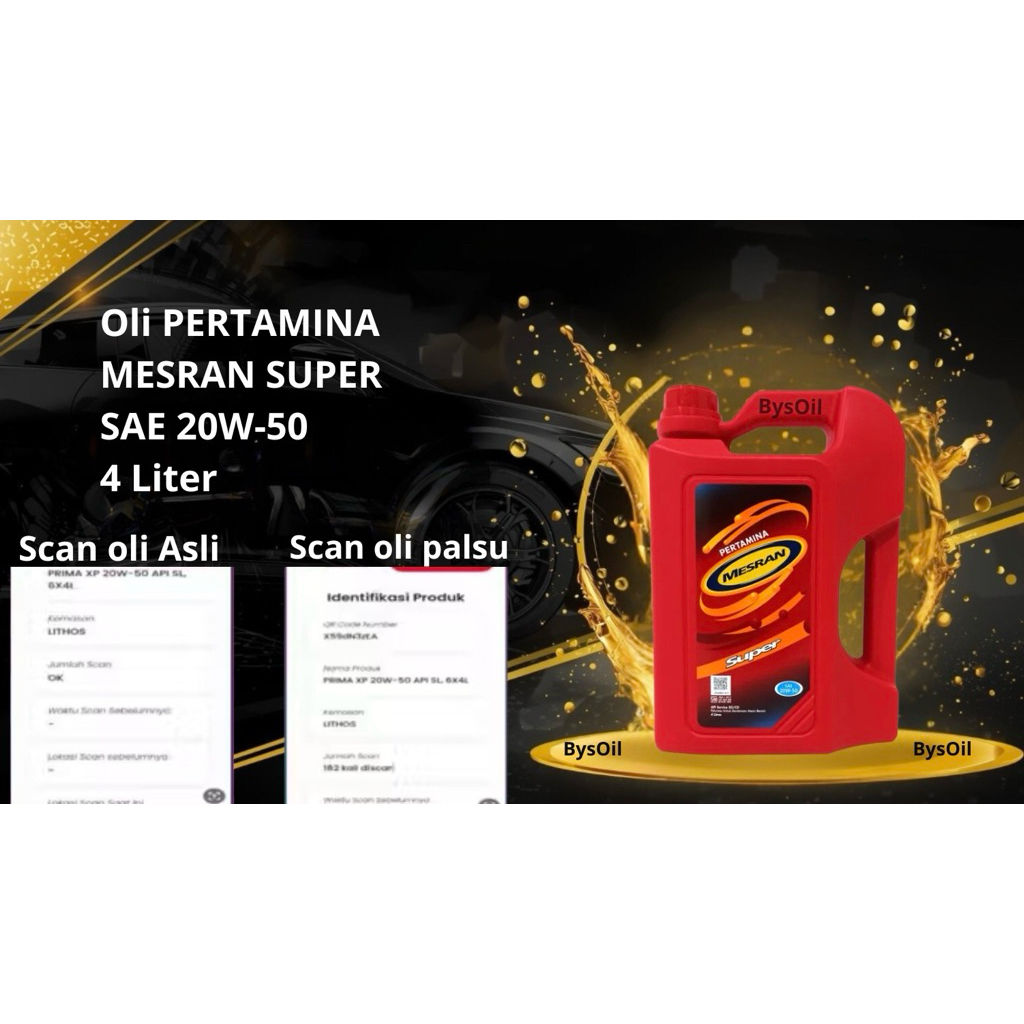 OLI PERTAMINA MESRAN SUPER 4LITER