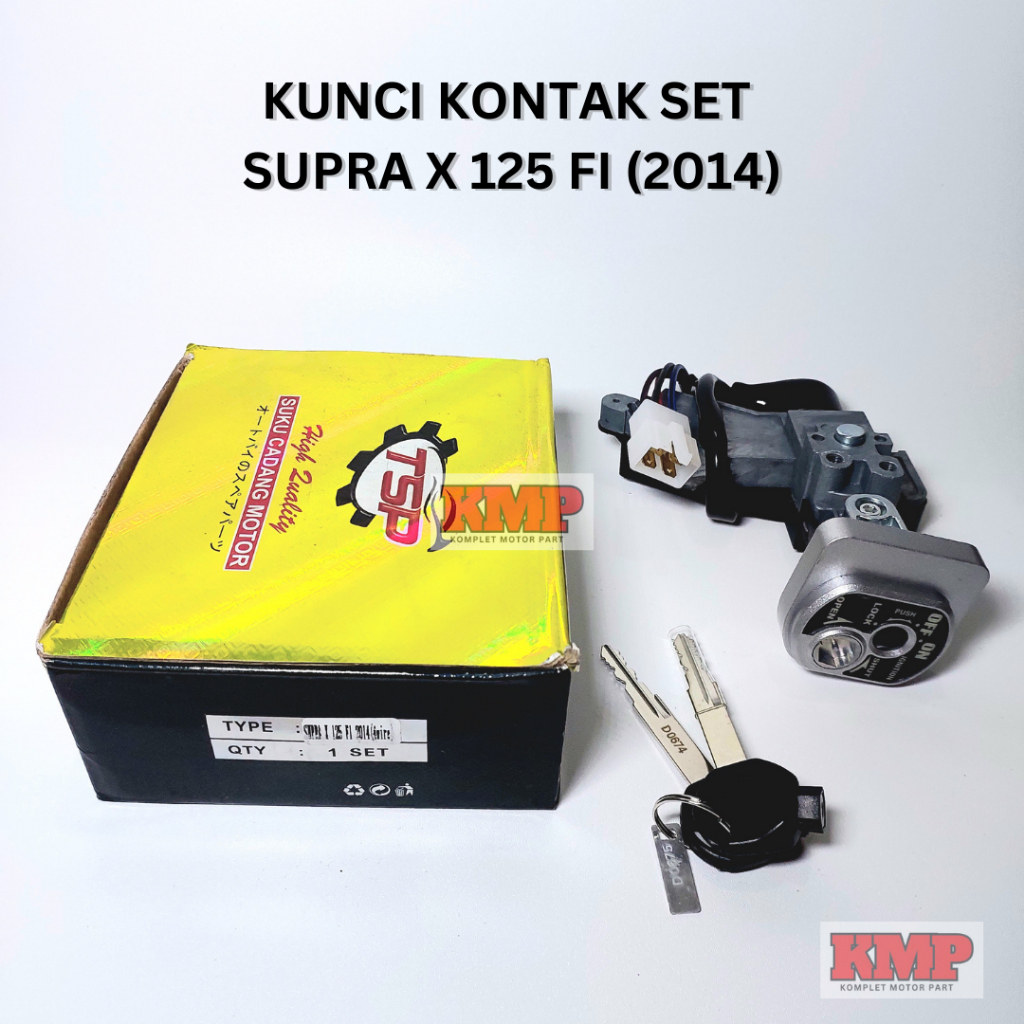 Kunci Kontak Set/ Kunci Kontak Assy / Kunci Kontak + Sadel  SUPRA X 125 FI 2014 (4 KABEL) TSP