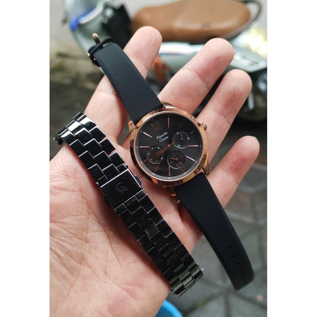 jam tangan original Alexandre Christie wanita second bekas preloved