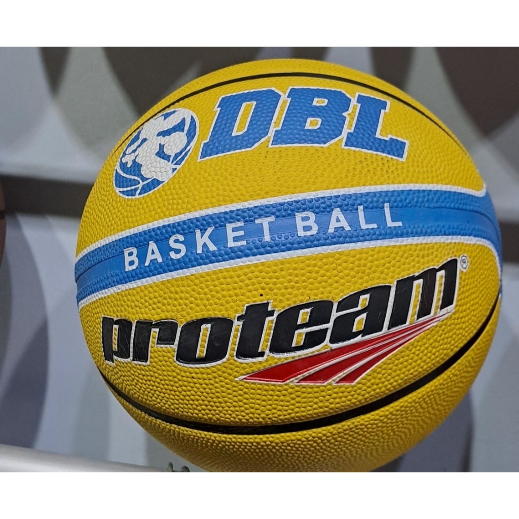 BOLA BASKET RUBBER BASKETBALL DBL SIZE 6 ORIGINAL - PROTEAM DBL