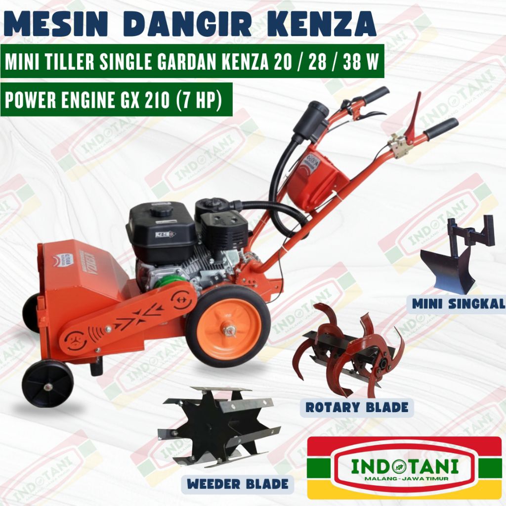 MESIN DANGIR KENZA 38 W / MINI TILLER KENZA / MESIN DANGIR JAGUNG KENZA / MESIN PENGGEMBUR TANAH