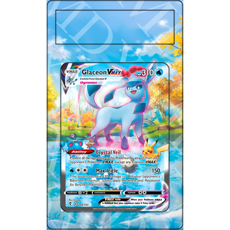 Glaceon VMAX #209 Pokemon Evolving Skies (Extended Art)