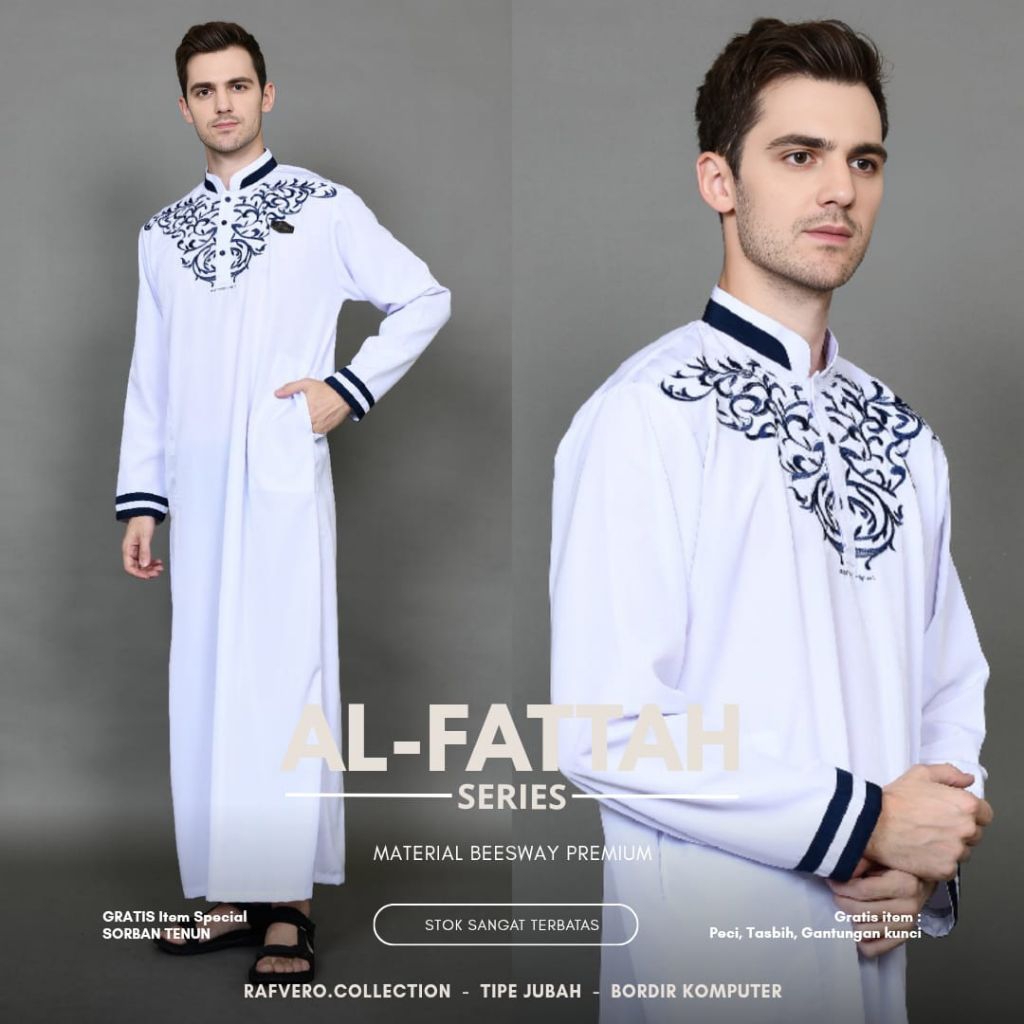 Big Sale Gamis Pria Alfattah Original Rafvero - Gamis Jubah Pria - Rafvero Original