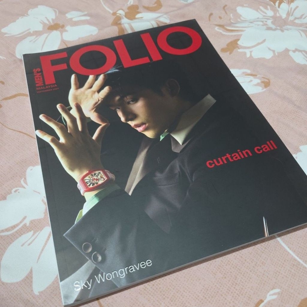 MALAYSIA - FOLIO MEN SKY WONGRAVEE COVER GMMTV CURTAIN CALL NANI HIRUNKIT ORIGINAL SEPTEMBER 2025 SK
