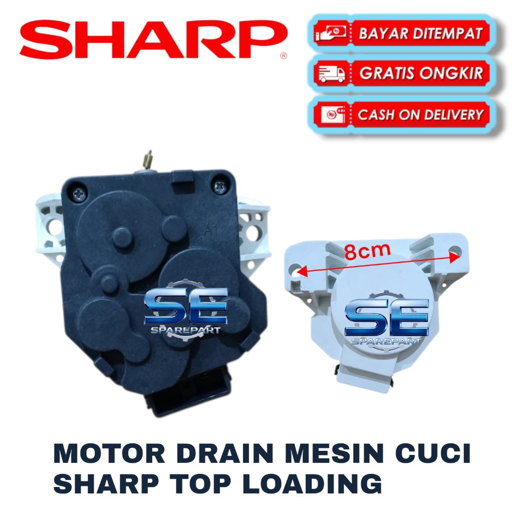 Motor Drain Mesin Cuci Sharp 1 Tabung / Drain Motor Respound Switch Sharp