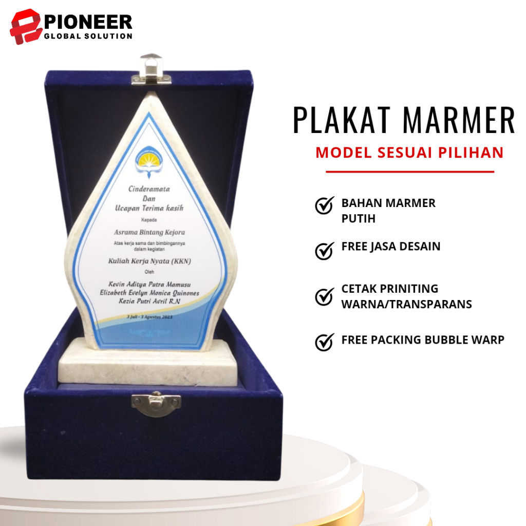 Plakat marmer + box beludru