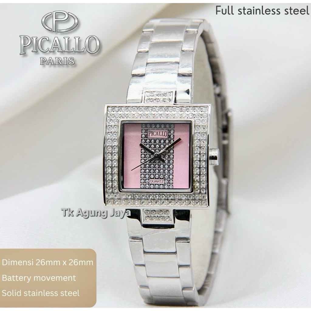 NEW RDY - JAM TANGAN WANITA PICALLO PARIS RANTAI PREMIUM STEINLESS