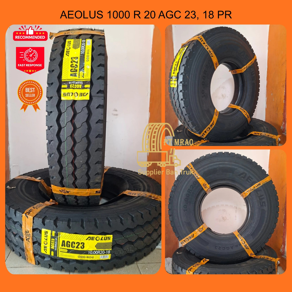 BAN KAWAT AEOLUS 1000 R 20 AGC 23, 18 PR , KUAT HINGGA MUATAN 45 TON