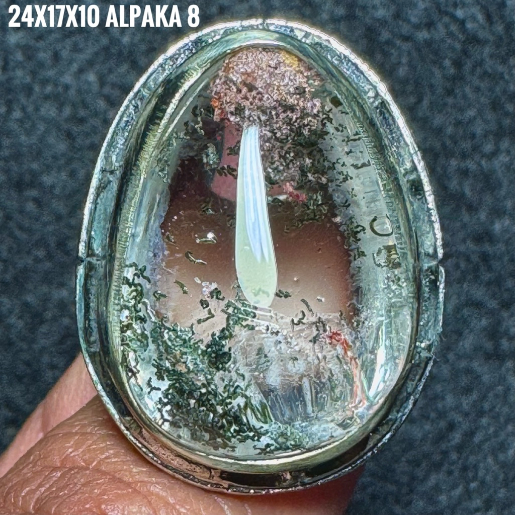 Cincin Batu Akik Natural Kecubung Karang