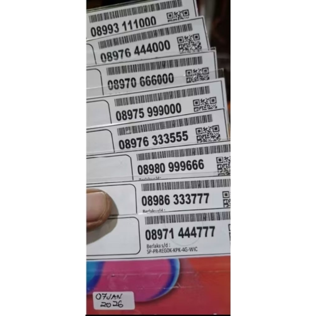 KARTU PERDANA NOMER CANTIK 3 THREE 11, 12, 13 Digit