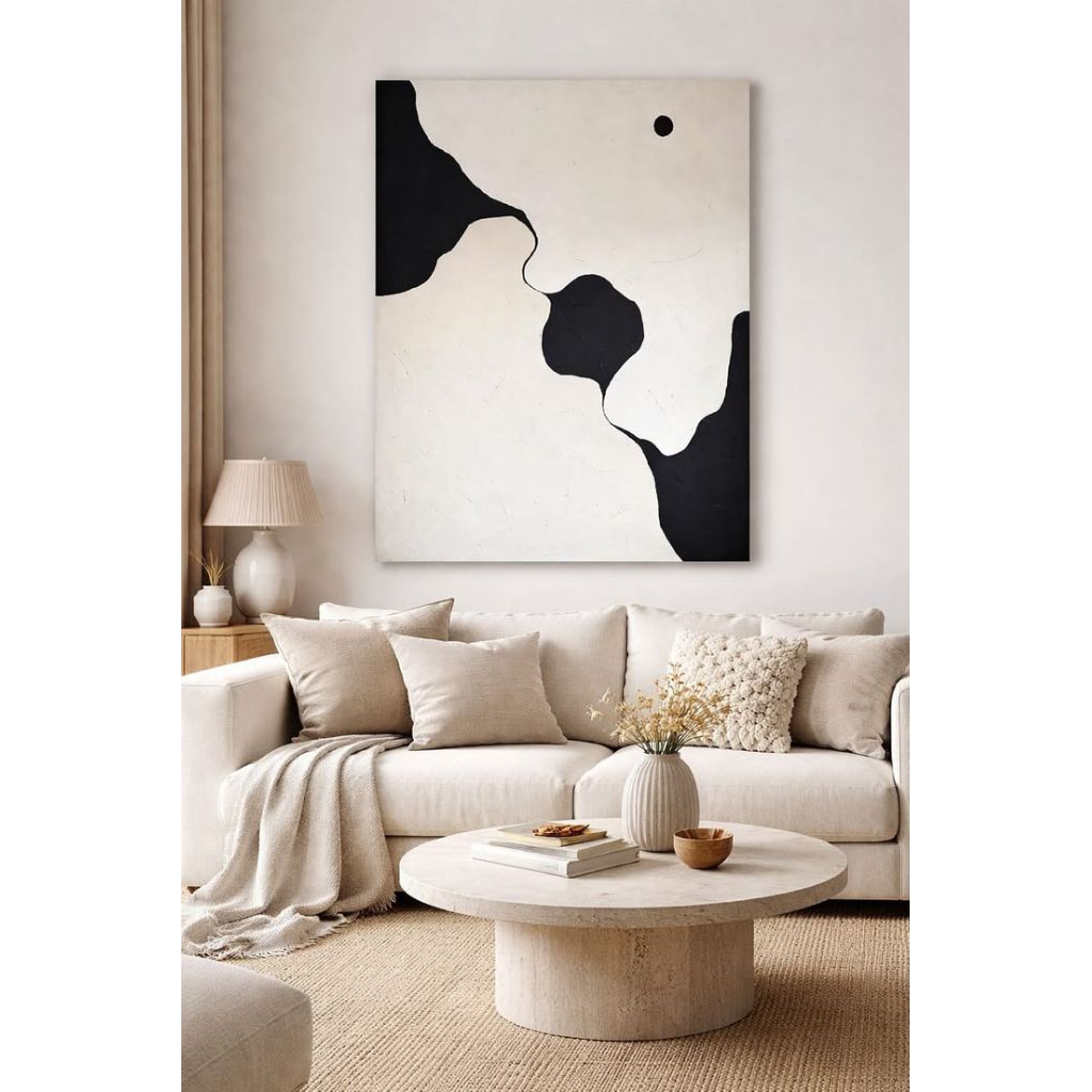 lukisan minimalis hiasan dinding ruang tamu kamar