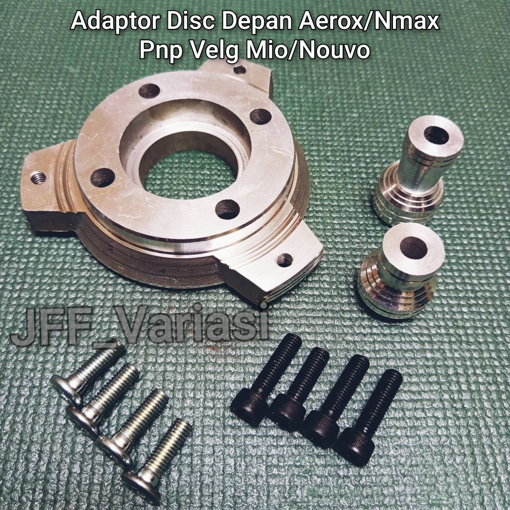 Adaptor Velg Depan Aerox/Nmax Pnp Velg Mio/Nouvo/Adaptor Disc Roda Depan Aerox Pasang Velg Mio