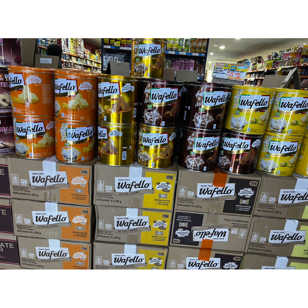 Wafello kaleng/Wafelo wafer kaleng