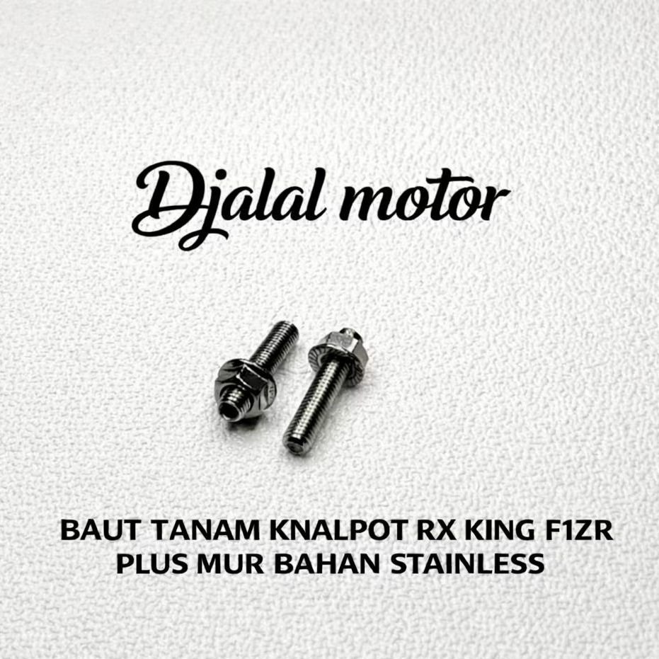 SET MUR BAUT TANAM KNALPOT RX KING FIZR BAHAN STAINLESS KUNCI L