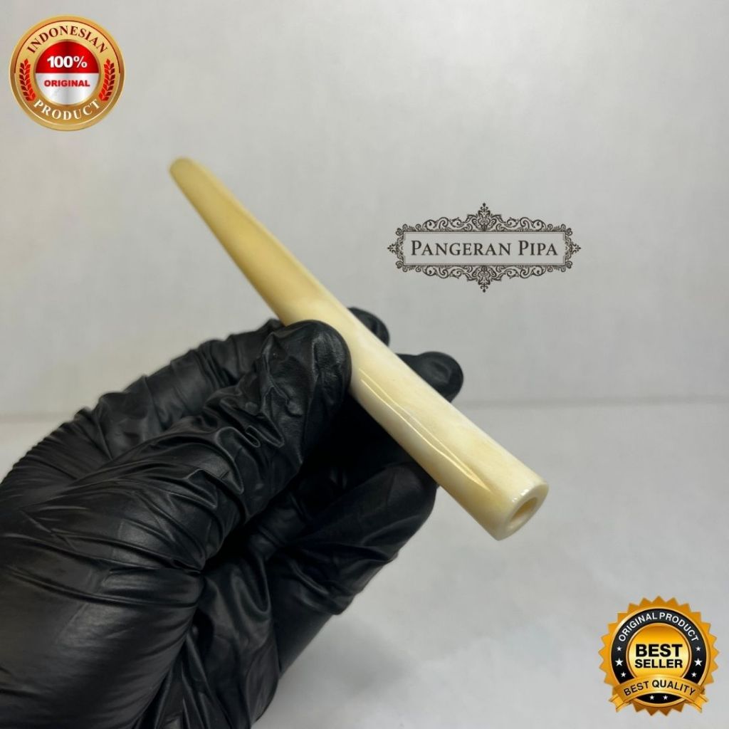 Pipa Once Tulang Sapi Polosan Tebal Premium Elegan By Pangeran Pipa