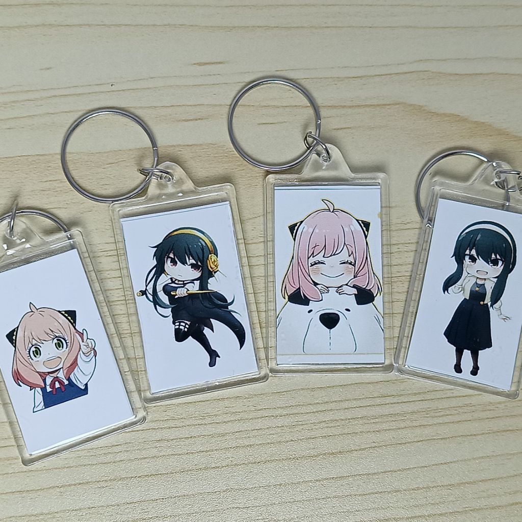 Ganci Anime Anya Yor Loid Forger Lucu / Keychain Insert Aesthetic