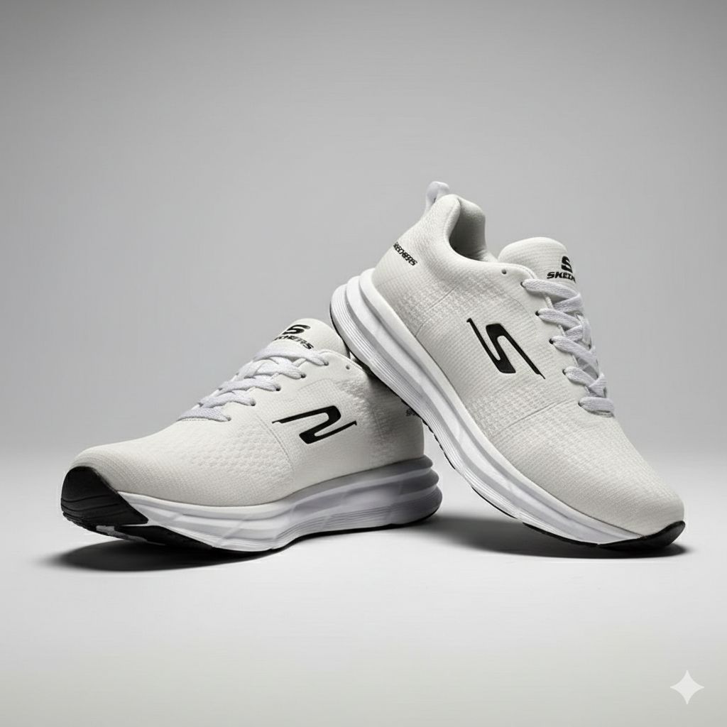 sepatu skechers putih seaker running