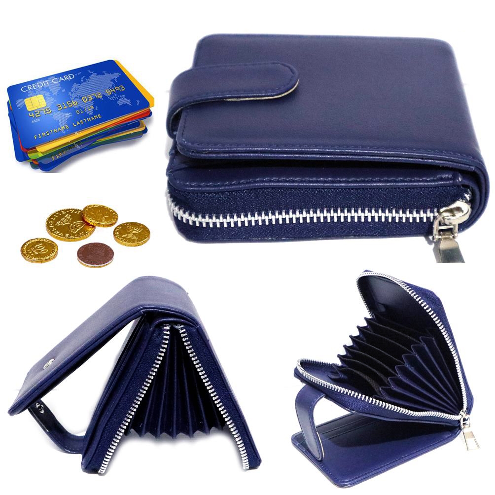 Dompet Saku Pria Kulit Resleting kartu Complete 2 Ruang Sekat