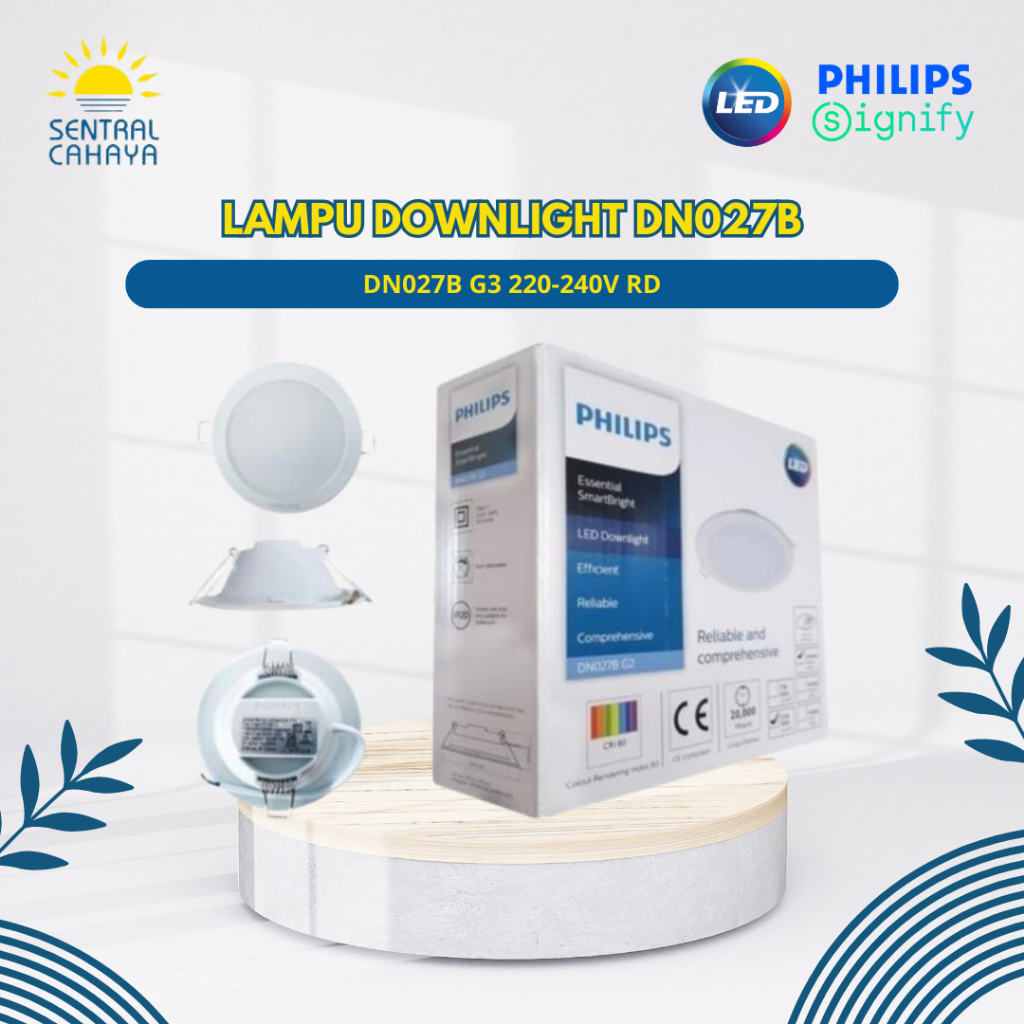 LAMPU DOWNLIGHT MEREK PHILIPS DN027B G3 6W-15W