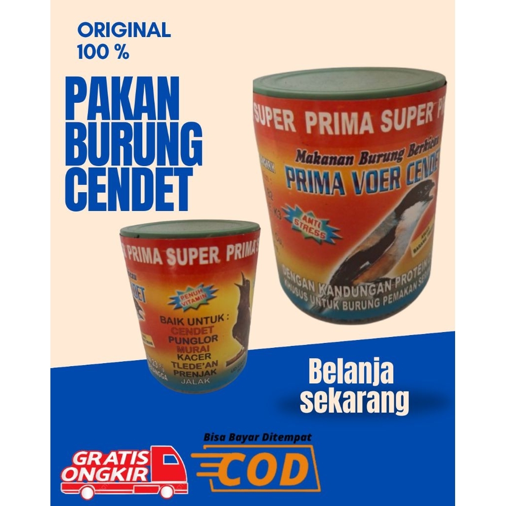 Pakan Burung CENDET VOER SATRIA MADURA berkualitas Murah