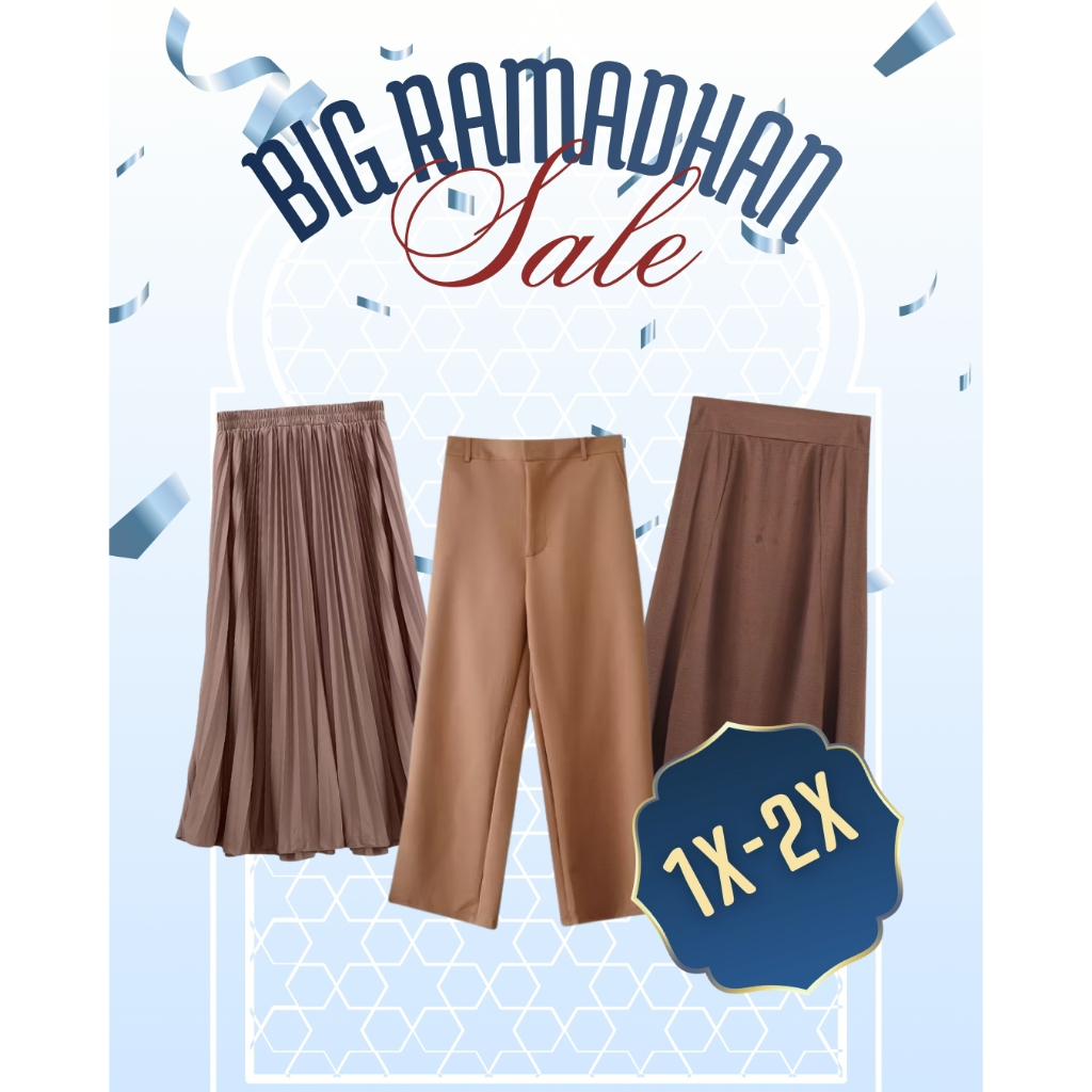 Bigissimo - Big Ramadhan Sale Pants SERBA DISKON 1 HARGA | Celana Wanita 1X - 2X Bigsize Jumbo 01 | 