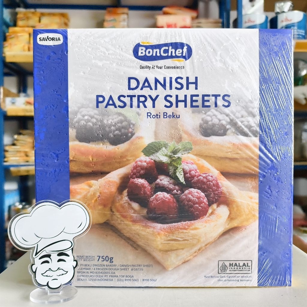 Bonchef Danish Pastry Sheet / Kulit Danish Pastry Bonchef 750Gr