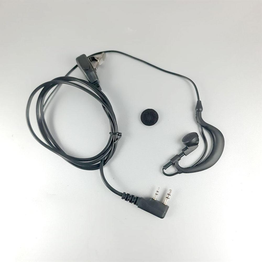 Headset Mic Walkie Talkie PTT Single Earpiece 2 Pin