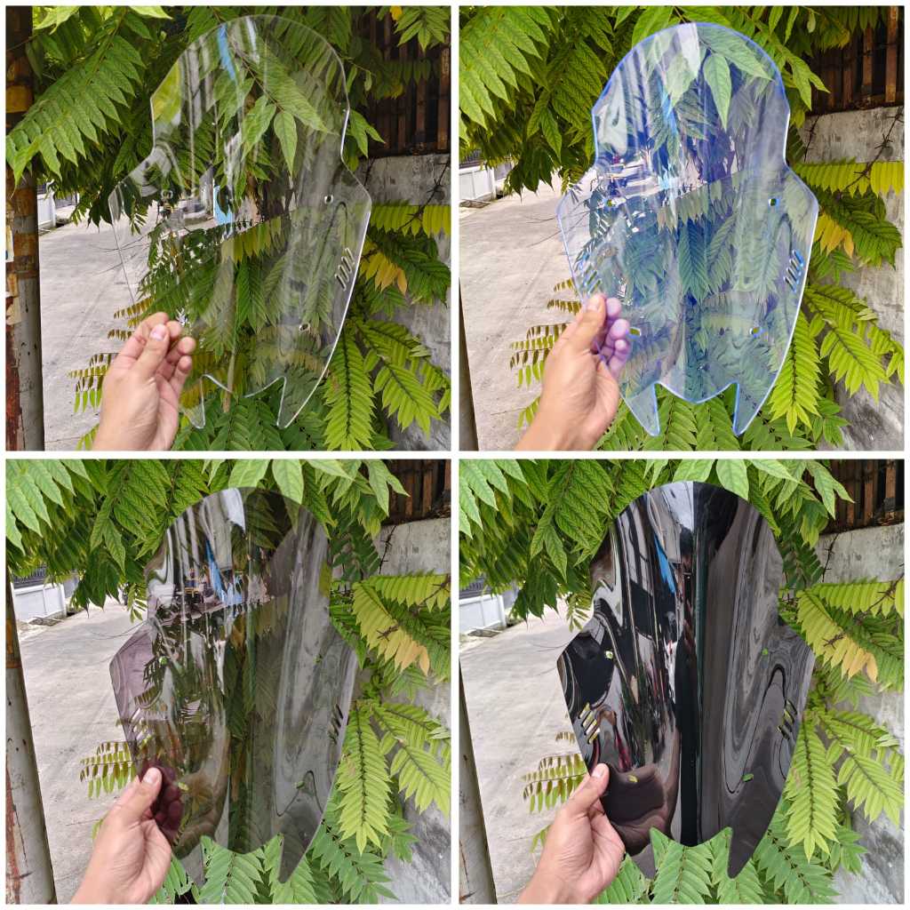 Visor Nmax new Model TDR V2 Sirip Visor Windsheild Nmax New TDR Lubang 4 PRO55