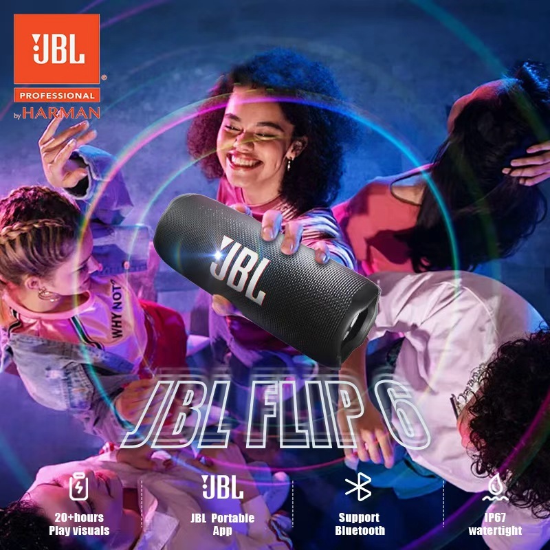 100% ORI Speaker JBL Flip 6 Waterproof Portable Bluetooth Speaker Powerful Sound and Deep Bass Party