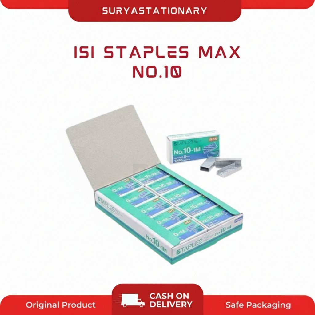 (Pcs)ISI STAPLES MAX NO.10 / MAX NO.10 / ISI STAPLES MAX