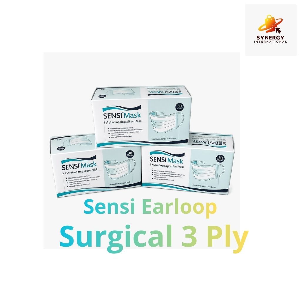 Sensi Mask 3 Ply Earloop Surgical Face Mask 50 Pcs( HIJAU) – Masker Medis Original