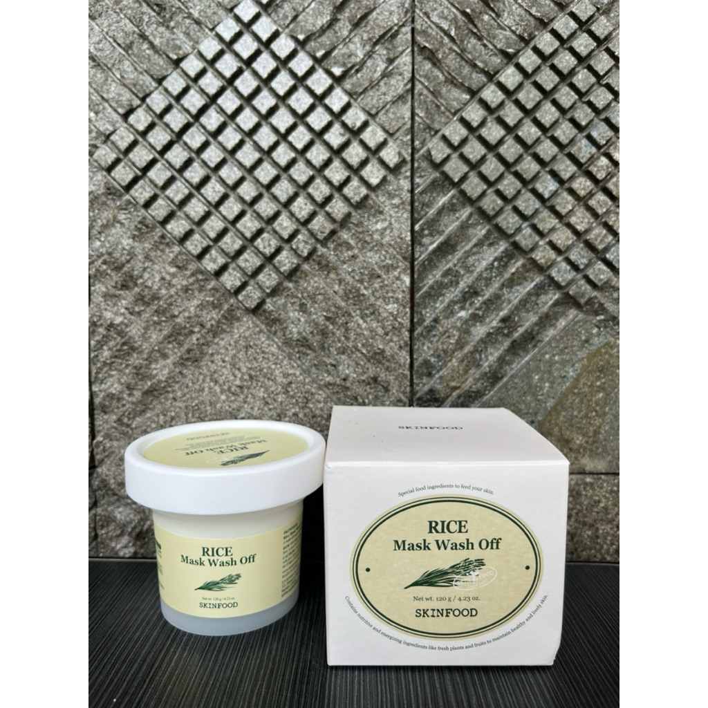 Preloved SKINFOOD Rice Mask Wash Off Masker Bilas Beras Mencerahkan Kulit Kusam