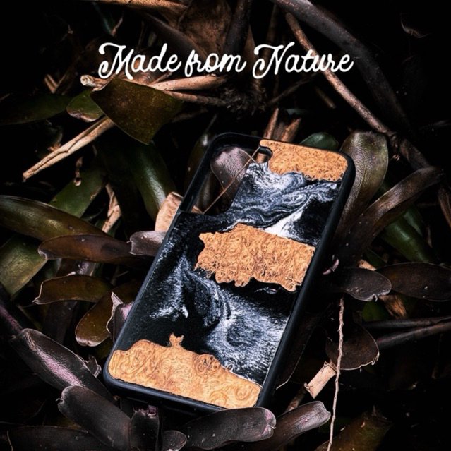 (Desain Ready)Phone Case Resin & Kayu Burl Samsung Iphone Asus Xiomi Oppo Realme casing hp