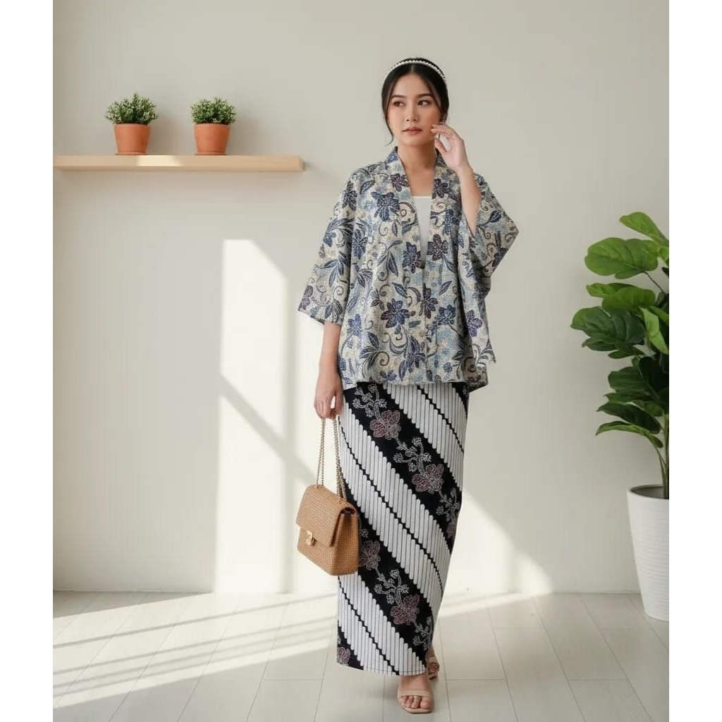 Rok Batik Bawahan Kebaya Modern Motif Jawa Asli Rok Batik Span Allsize Rok Batik Belah Belakang