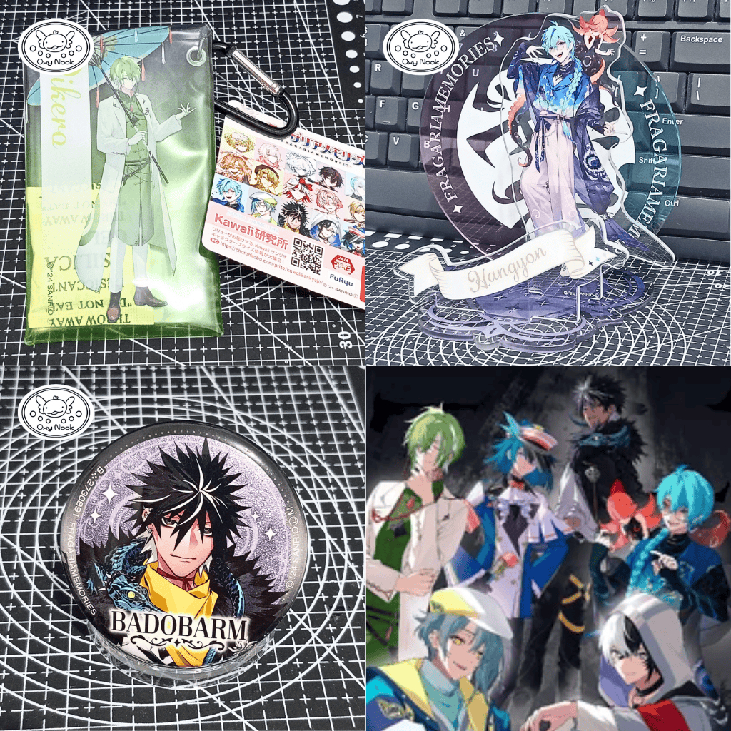 Fragaria Memories Official Merch Blue & Noir Bouquet Cielomort Kurode Badobarm Hangyon Pikero