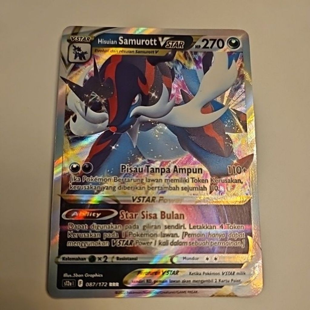 kartu Pokemon VSTAR Hisuian Samurott