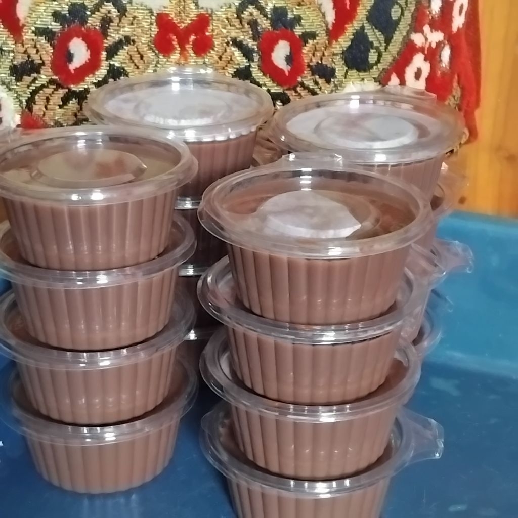 puding coklat susu