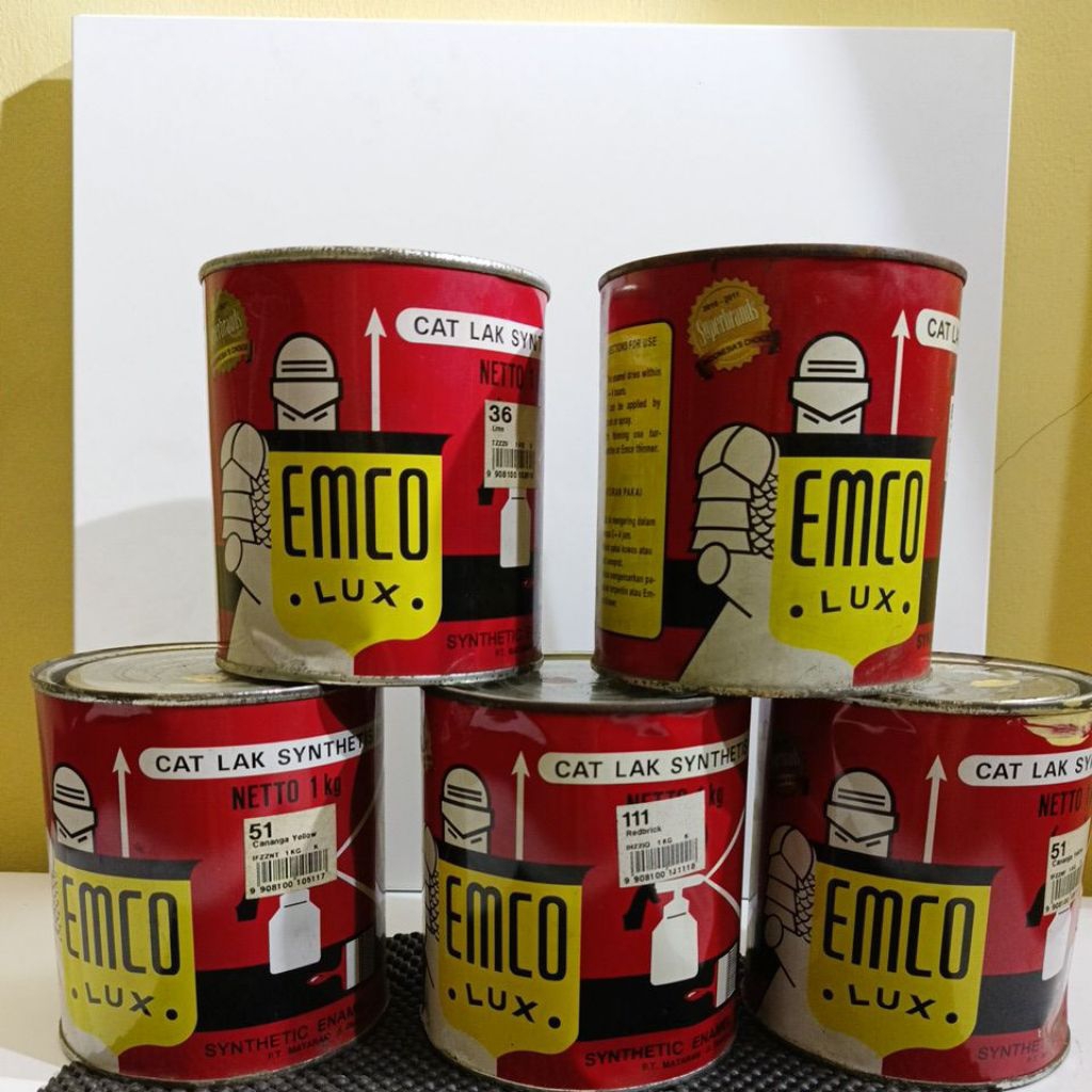 EMCO LUX CAT BESI DAN KAYU 1KG WARNA BEBAS PILIH