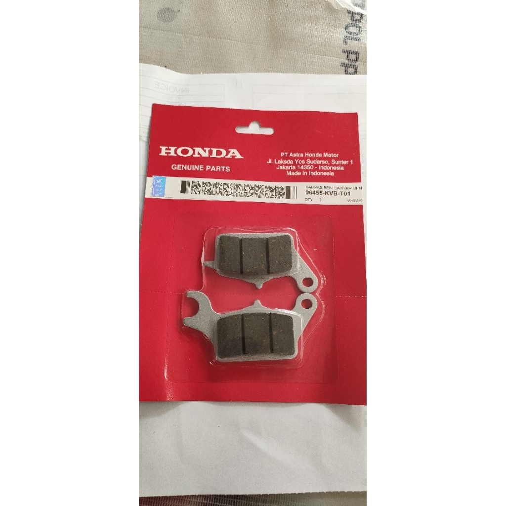 kampas rem depan honda KVB T01