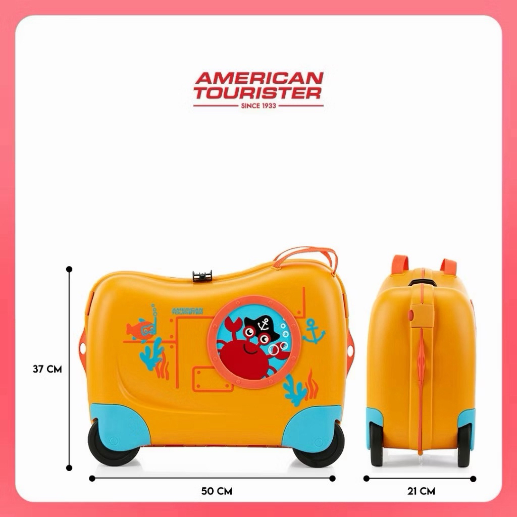 Preloved American Tourister Skittle NXT Koper Cabin 18inch - Yellow Submarine