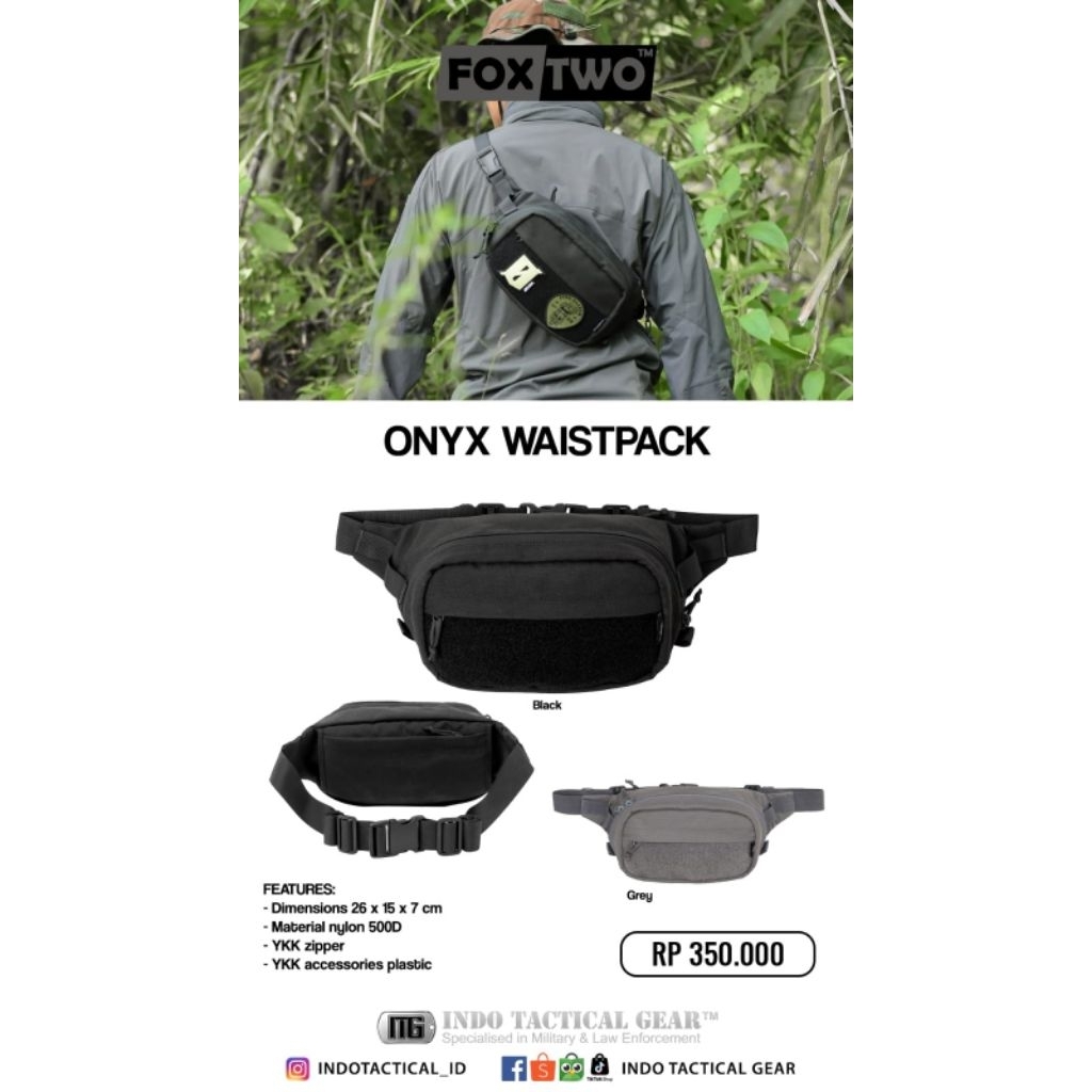 FOX TWO ONYX WAISTPACK