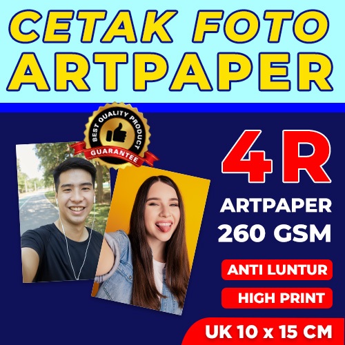CETAK FOTO 4R PAKET FULL FRAME