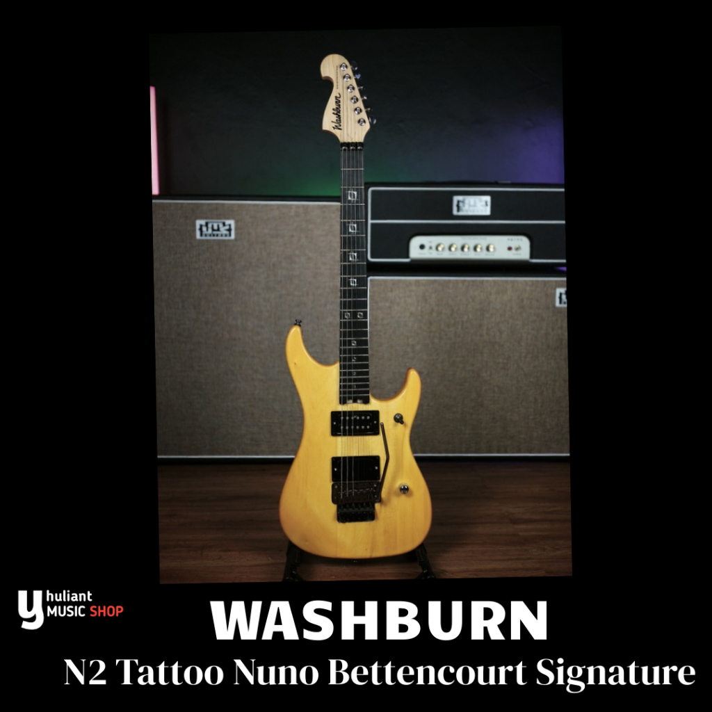 Washburn N2 Tattoo Nuno Bettencourt Signature Guitar Second Good