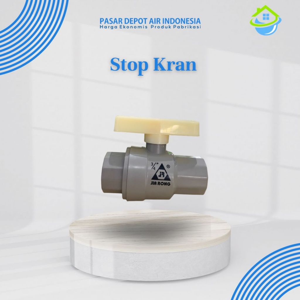 Stop Kran Air 3/4 Inch Plastik Tebal – Kran Depot Air Minum