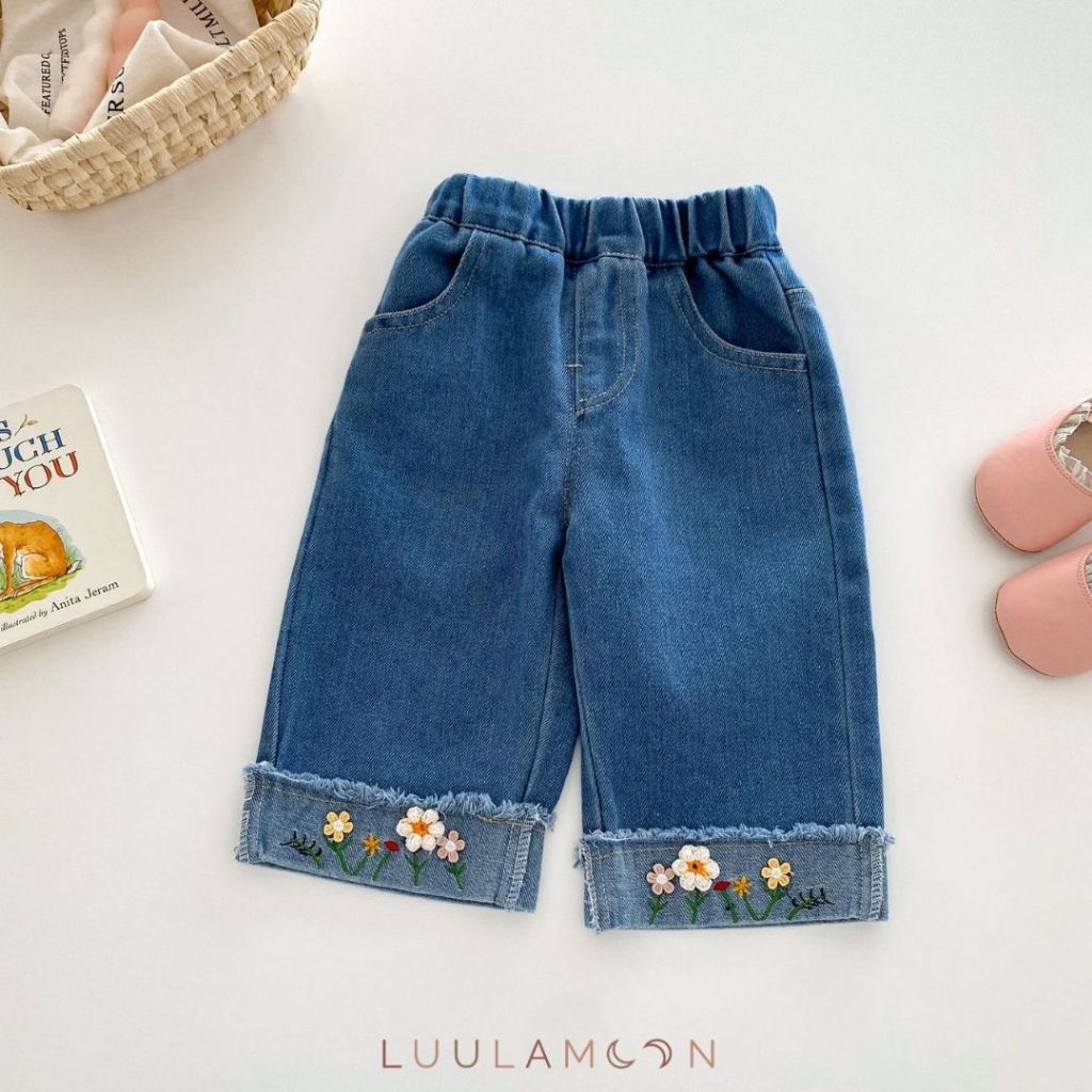 JANE DENIM PANTS - Celana denim anak perempuan / celana jeans anak perempuan / baby denim pants / ce