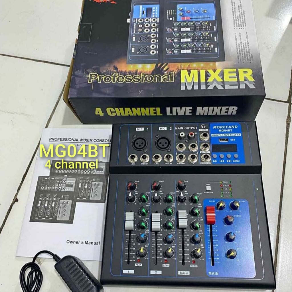 mixer 4 channel Bluetooth USB Aux mp3