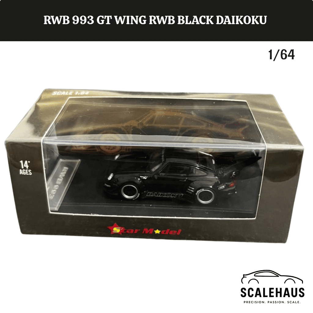 Star Model 1/64 RWB 993 GT Wing RWB Black Daikoku