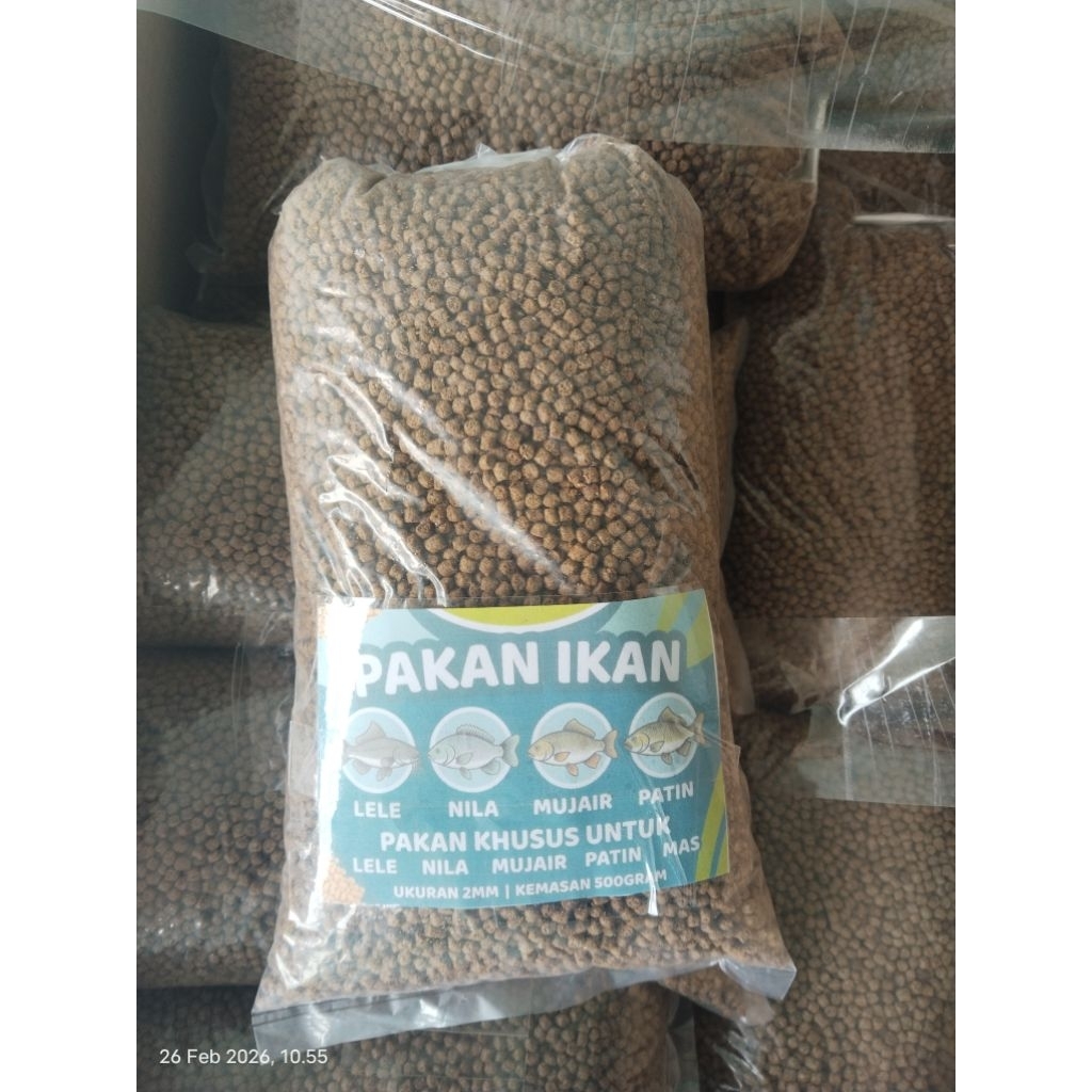 Pakan ikan nila mujair lele mas