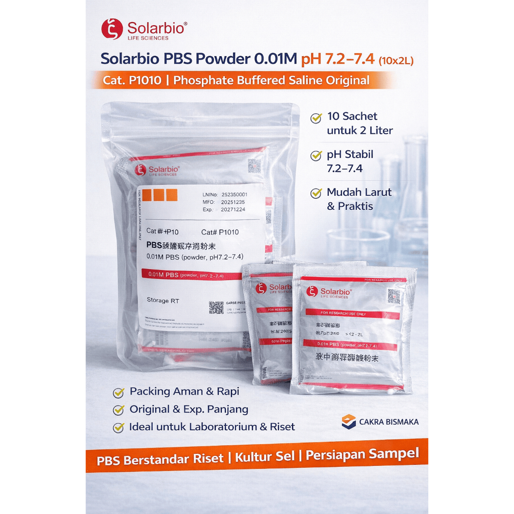 *Ready Stock* Solarbio Phosphate Buffered Saline | PBS Powder